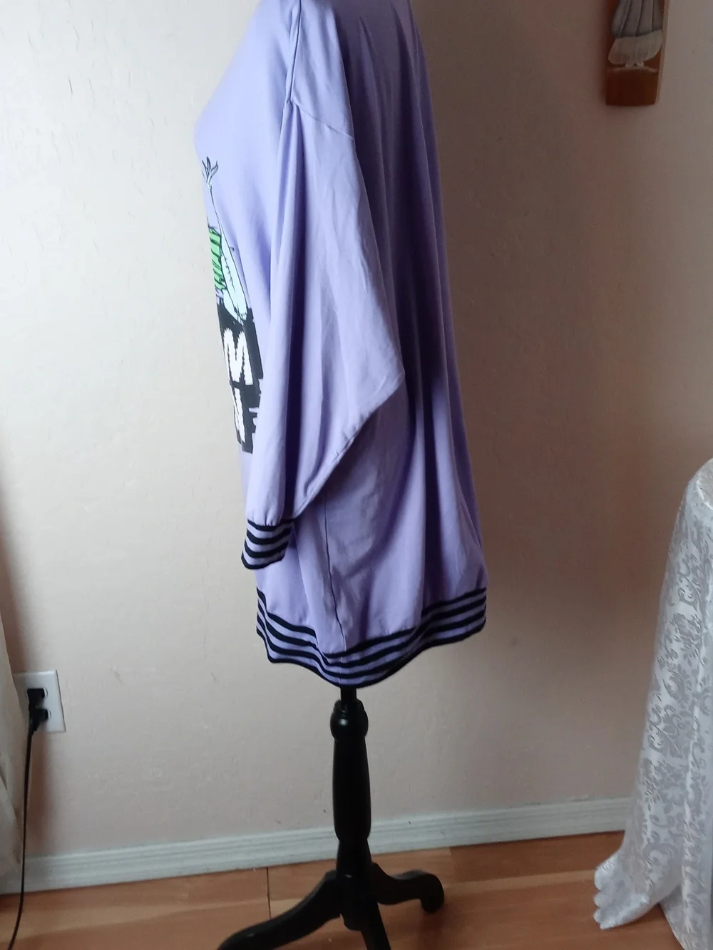 Disney Lavender The Nightmare Before Christmas Graphic Tee Nightshirt - Picture 3 of 7